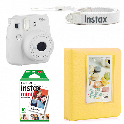 Набор подарочный Fujifilm Instax Mini 9 светло-серый