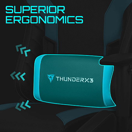 Кресло ThunderX3 TC3 игровое черное
