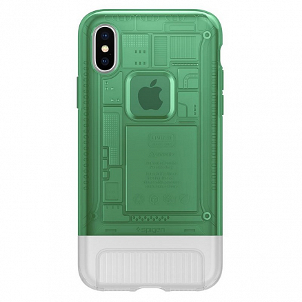 Чехол для iPhone X, XS гибридный Spigen SGP Classic C1 зеленый