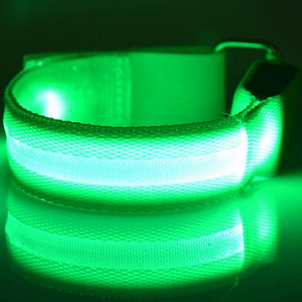 Фликер светодиодный на плечо Nova ArmBand зеленый