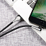 Кабель USB - Lightning для зарядки iPhone 1 м 2.4А плетеный с угловым штекером Baseus Sharp-bird черный