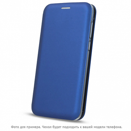 Чехол для Samsung Galaxy A20, Galaxy A30 кожаный - книжка GreenGo Smart Diva синий