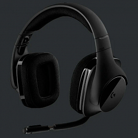 Наушники беспроводные Logitech G533 Wireless полноразмерные с микрофоном игровые черные