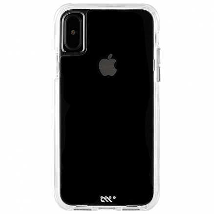 Чехол для iPhone X, XS пластиковый тонкий Case-mate (США) Barely There черный матовый