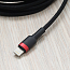 Кабель USB - Lightning для зарядки iPhone 2 м 1.5A плетеный Baseus Kevlar черно-красный