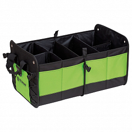 Ящик-органайзер складной в багажник автомобиля Fieldmann FDAP 60301 черно-зеленый