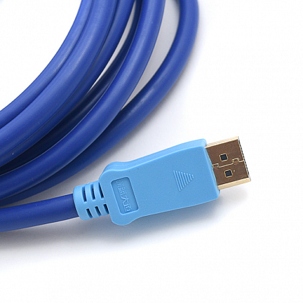Кабель DisplayPort - DisplayPort (папа - папа) длина 3 м синий