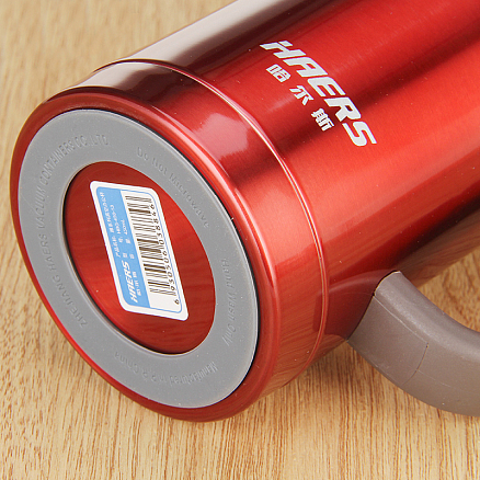Термос (термобутылка) с ситечком для заварки Haers MUG 450 мл красный