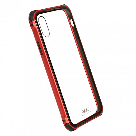 Чехол для iPhone X, XS гибридный Remax Kooble красный