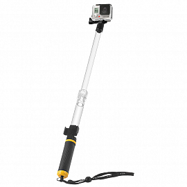Монопод-поплавок телескопический для экшн-камер GoPro, Sony, SJCAM, Aee Hurtel Aquapod черный