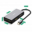 Переходник Mini DisplayPort - HDMI, VGA, DVI-I длина 14,5 см Ugreen MD114 черный