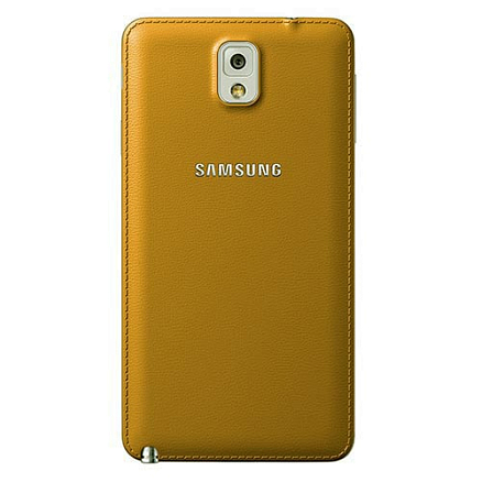 Задняя крышка для Samsung Galaxy Note 3 N900 оригинальная ET-BN900SYEG горчичная