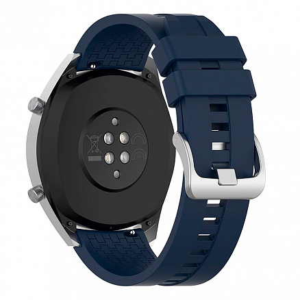 Ремешок-браслет для Huawei Watch GT, GT 2 46 мм силиконовый Nova Durable синий