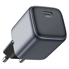 Зарядное устройство сетевое Type-C 20W Ugreen CD318 GaN (быстрая зарядка PD 3.0, QC 3.0) серое Зарядное устройство сетевое Type-C 20W Ugreen CD318 GaN (быстрая зарядка PD 3.0, QC 3.0) серое