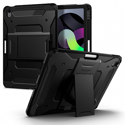 Чехол для iPad Air 2020, 2022 гибридный для экстремальной защиты Spigen Tough Armor Pro черный