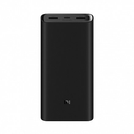 Внешний аккумулятор Xiaomi Mi Power Bank 3 Pro PLM07ZM 20000мАч (2хUSB, Type-C, ток 3А, быстрая зарядка QC 3.0, PD, 45Вт) черный