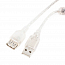 Кабель-удлинитель USB 2.0 (папа - мама) длина 2 м Cablexpert с ферритами прозрачный
