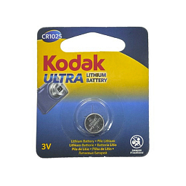 Батарейка CR1025 литиевая Kodak Ultra 1 шт.