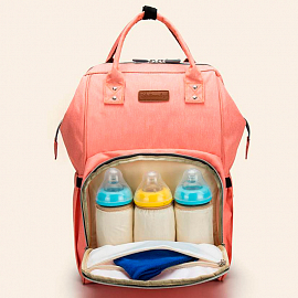 Рюкзак (сумка) Ankommling LD22 New для мамы с отделением для бутылочек оранжевый