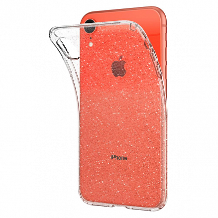 Чехол для iPhone XR гелевый с блестками Spigen SGP Liquid Crystal Glitter прозрачный