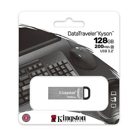 Флешка Kingston DataTraveler Micro DTKN 128GB USB 3.2 Gen 1 металл серебристая