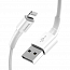 Кабель USB - Lightning для зарядки iPhone 1 м 2.4А Baseus Mini белый