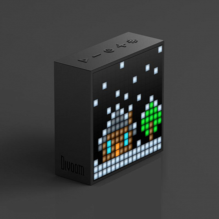 Портативная колонка Divoom Timebox Evo с диодным дисплеем черная