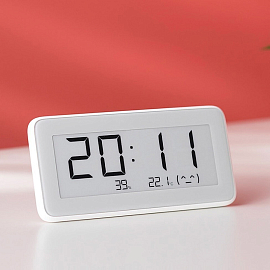 Часы с датчиком температуры и влажности Xiaomi Mi Monitor Pro BHR5435GL белые