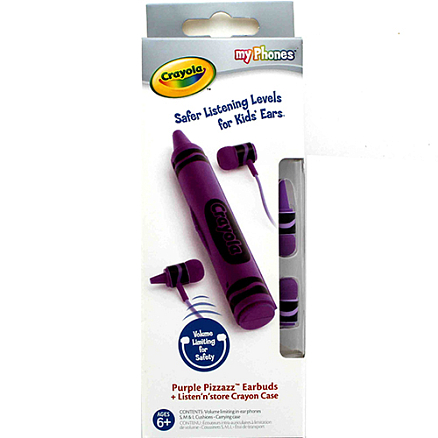 Наушники для детей Griffin (США) Crayola MyPhones вакуумные фиолетовые