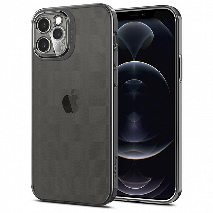 Чехол для iPhone 12 Pro гелевый Spigen Optik Crystal прозрачно-серый