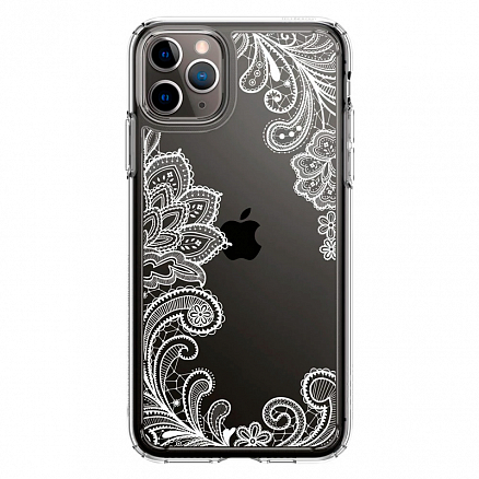 Чехол для iPhone 11 Pro гибридный Spigen Сyrill Cecile Mandala прозрачно-белый