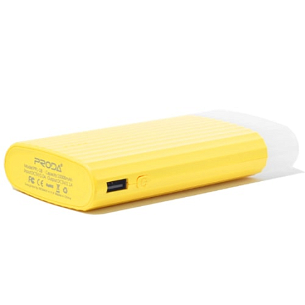 Внешний аккумулятор Remax Proda IceCream 10000мАч (2хUSB, ток 2.1А) желтый