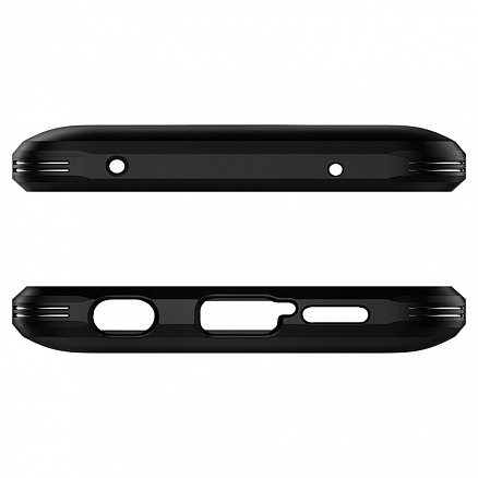 Чехол для Xiaomi Redmi Note 9 Pro, Note 9S, Note 9 Pro Max гибридный для экстремальной защиты Spigen SGP Tough Armor темно-серый