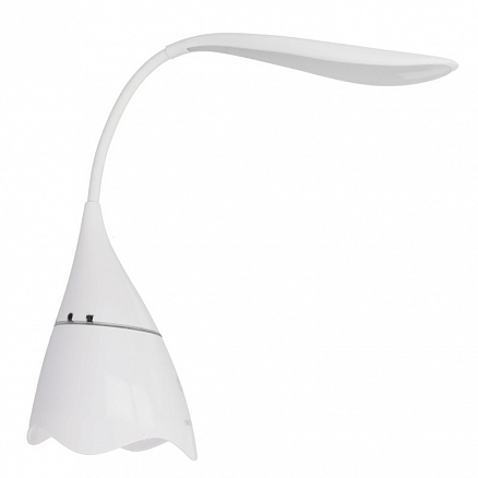 Лампа светодиодная настольная беспроводная с Bluetooth колонкой Forever BS-750 белая