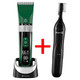 Машинка для стрижки волос Evolution Barber Full Control зеленая + подарок Машинка для стрижки волос Evolution Barber Full Control зеленая + подарок