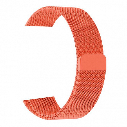 Ремешок-браслет для Apple Watch 42 и 44 мм миланское плетение Nova-02 оранжевый