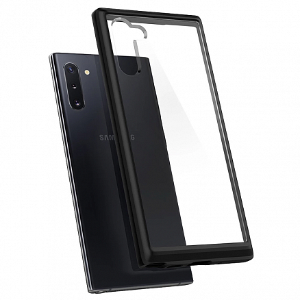 Чехол для Samsung Galaxy Note 10 гибридный Spigen SGP Ultra Hybrid прозрачно-черный матовый
