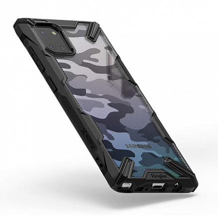 Чехол для Samsung Galaxy Note 10 Lite гибридный Ringke Fusion X Design Camo черный