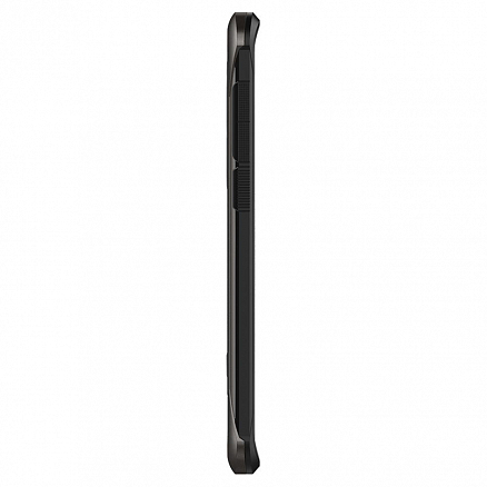 Чехол для Samsung Galaxy S9+ гибридный с защитой экрана Spigen SGP Reventon черно-серый