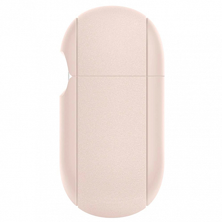 Чехол для наушников AirPods 3 силиконовый с карабином Spigen Silicone Fit розовый