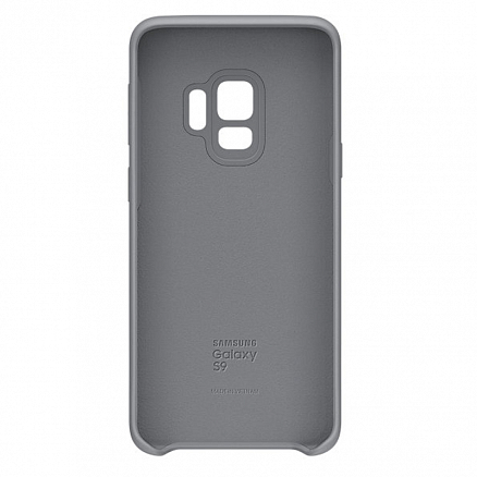 Чехол для Samsung Galaxy S9 оригинальный Silicone Cover EF-PG960TJEG серый