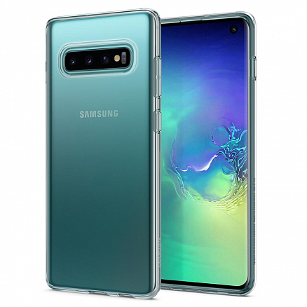 Чехол для Samsung Galaxy S10 G973 гелевый ультратонкий Spigen SGP Liquid Crystal прозрачный