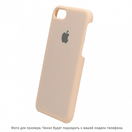 Чехол для iPhone X, XS пластиковый Soft-touch бежевый