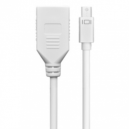Переходник Mini DisplayPort - DisplayPort (папа - мама) Ugreen 10445 белый 
