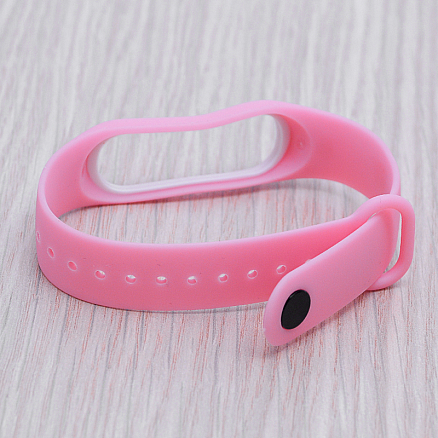 Сменный браслет для Xiaomi Mi Band 3 и Mi Band 4 силиконовый Nova Luminous розовый