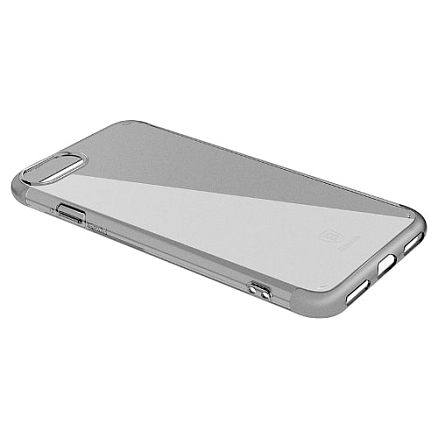 Чехол для iPhone 7, 8 ультратонкий мягкий Baseus Simple прозрачный черный