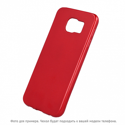 Чехол для iPhone 5, 5S, SE гелевый GreenGo Oil красный