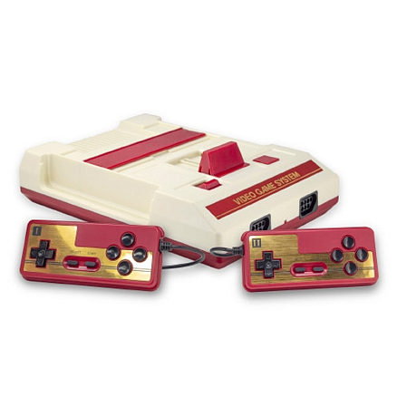 Игровая приставка Retro Genesis Classic HD 8Bit 300 игр с двумя геймпадами красно-белая