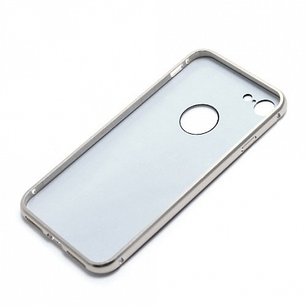 Чехол для iPhone 7, 8 алюминиевый GreenGo Mirror серый