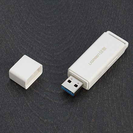 Картридер USB 3.0 для SD и MicroSD Ugreen CM104 белый